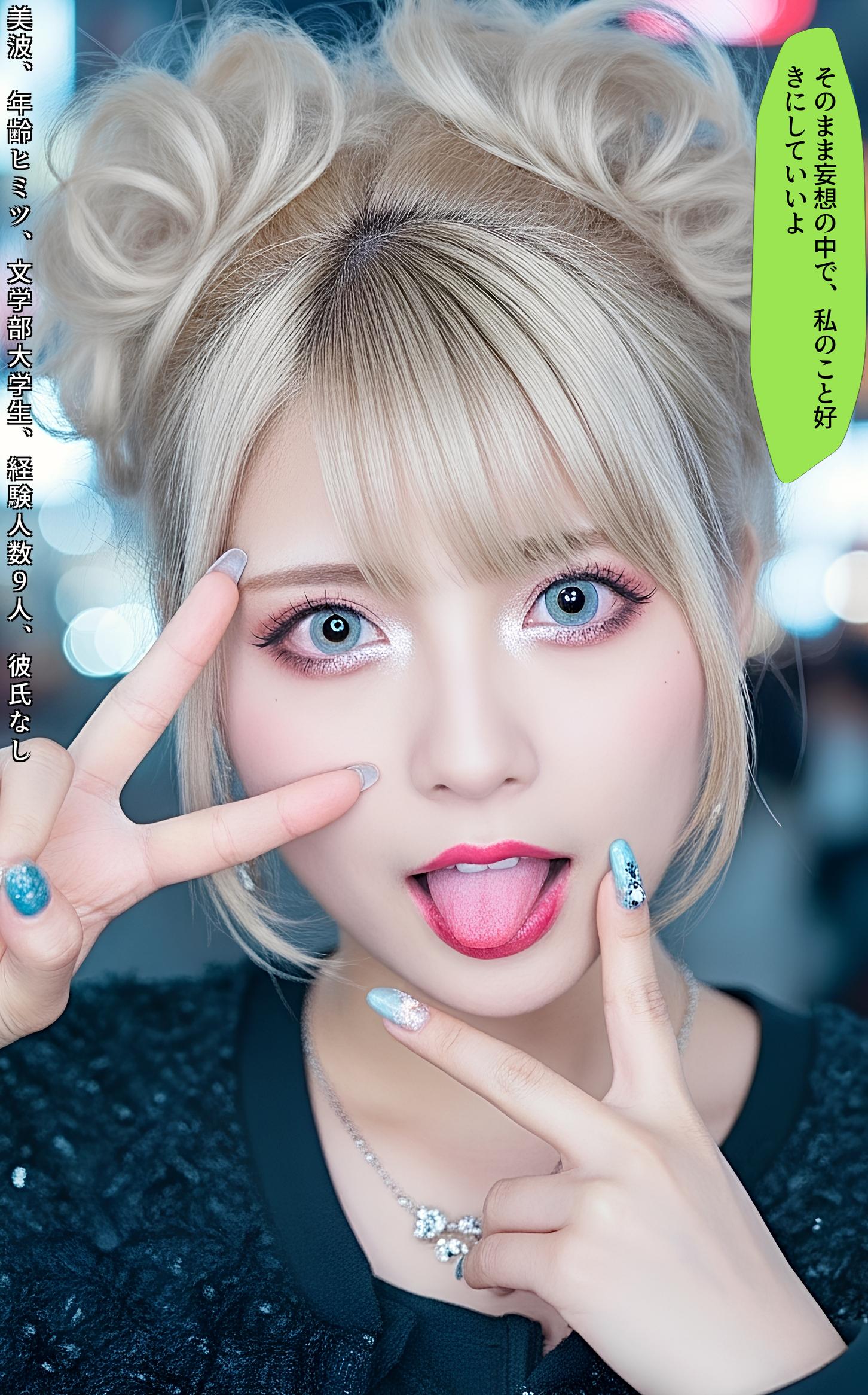 【特別公開】舌出し渋谷ギャル図鑑 part3 ギャル セリフ付き 5