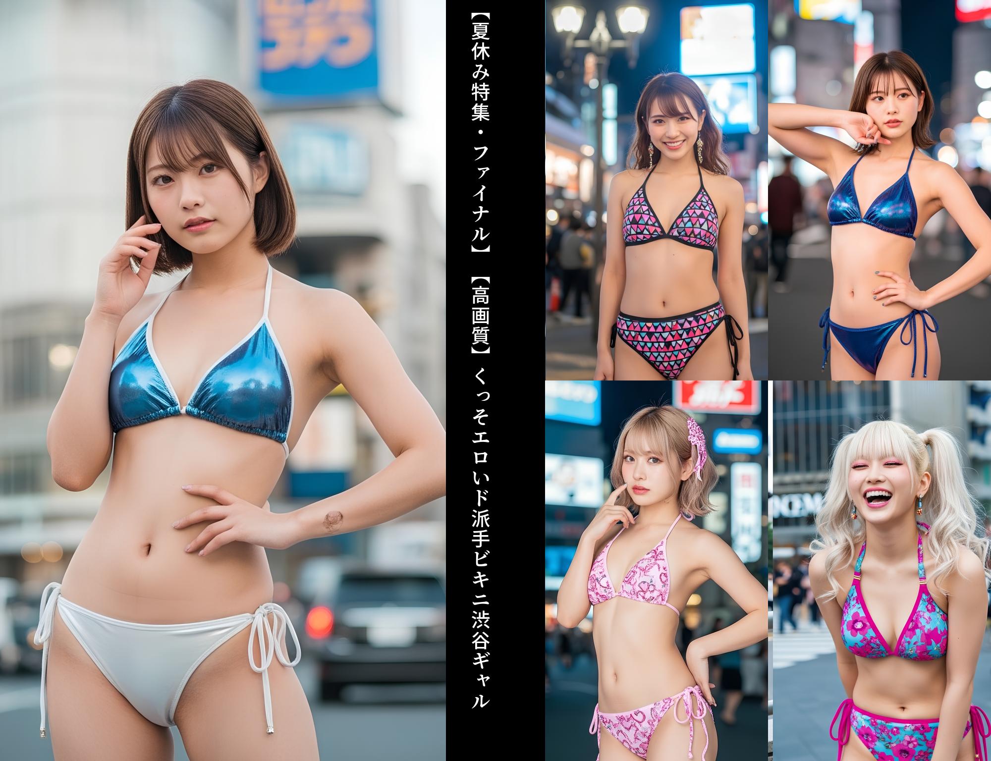 【夏休み特集・ファイナル】【高画質】くっそエロいド派手ビキニ渋谷ギャル