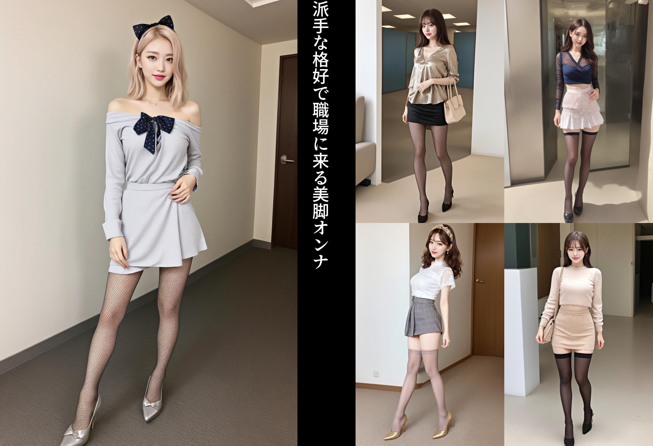 派手な格好で職場に来る美脚オンナ part6