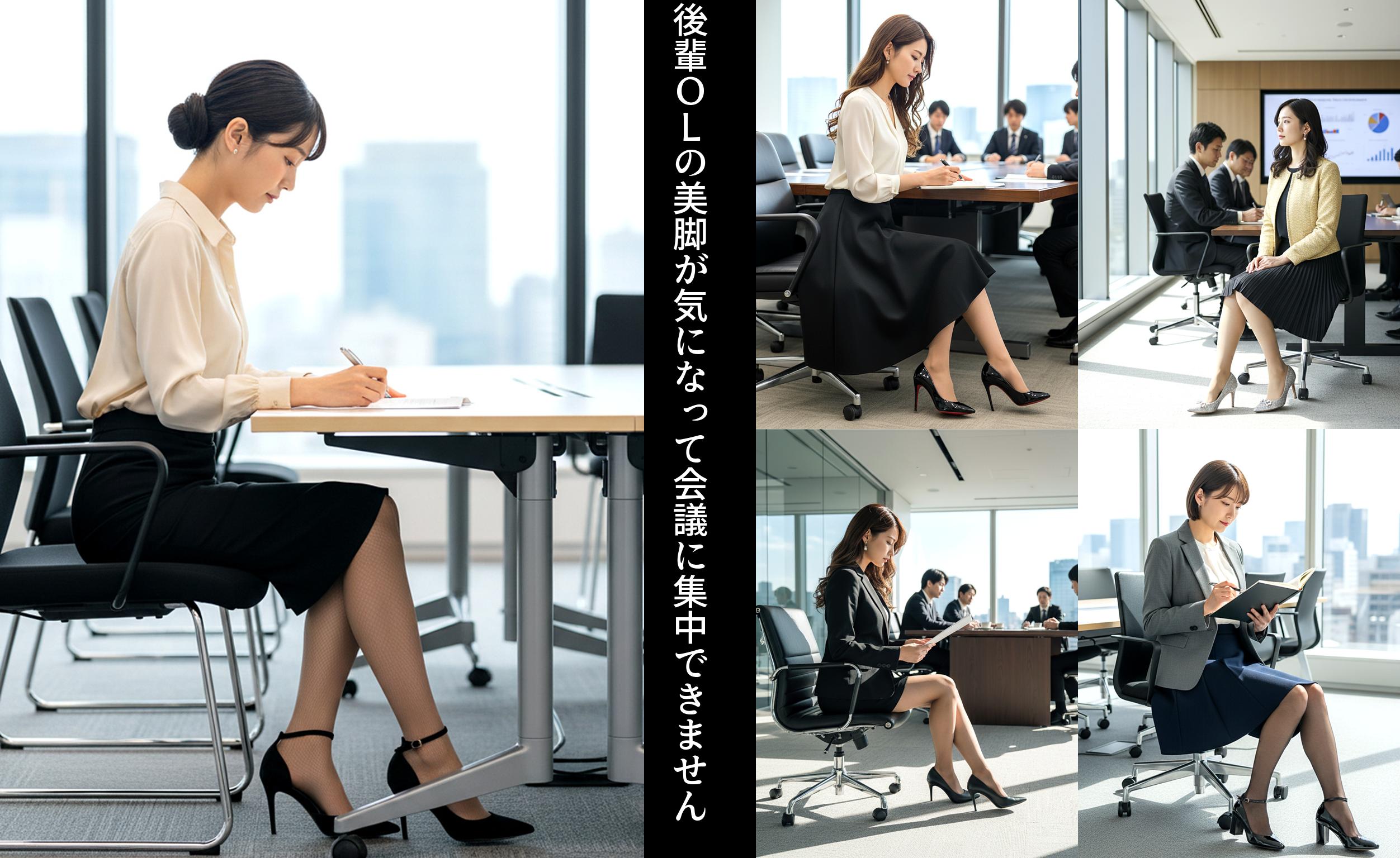 後輩ＯＬの美脚が気になって会議に集中できません part1