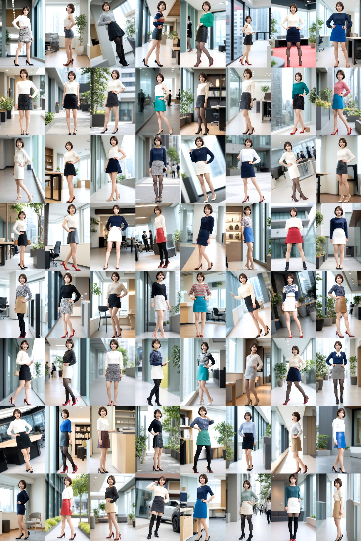 【浅倉める】オフィスファッションコーデ part1