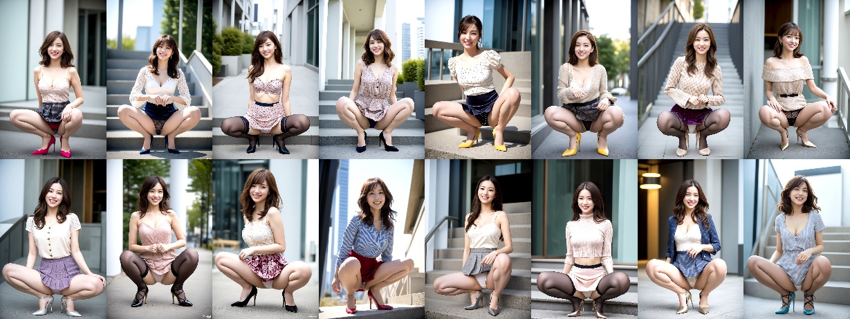 圧倒的美人ＯＬのしゃがみパンチラ part1