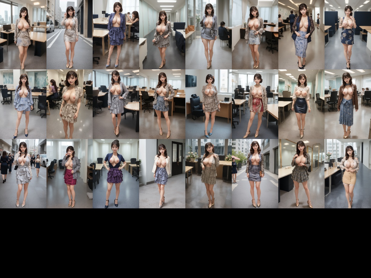 【特別公開（おっぱい）】神巨乳ＯＬ 【ミニスカ・ハイヒール編】 part1