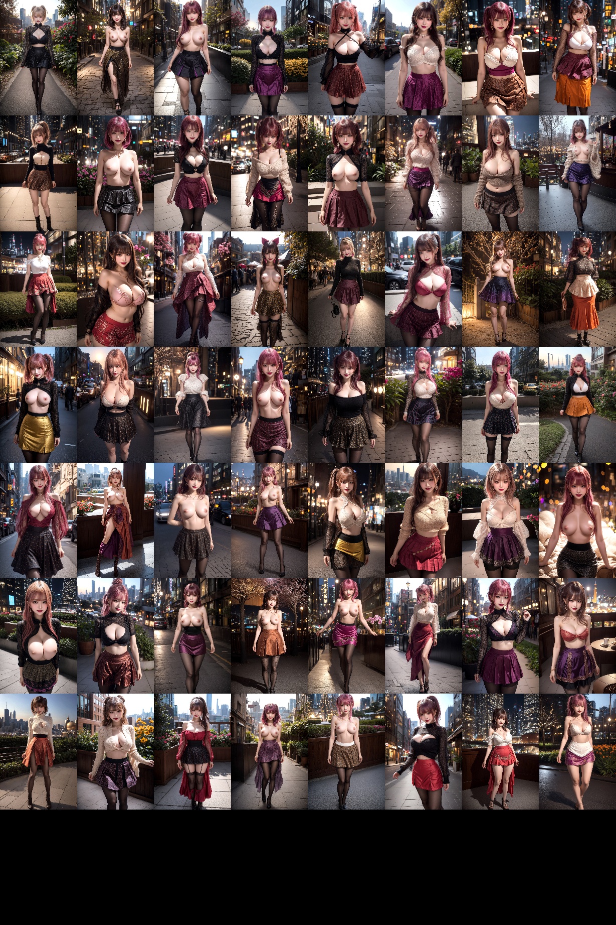 極上ギャルの巨乳とエロい脚 part1