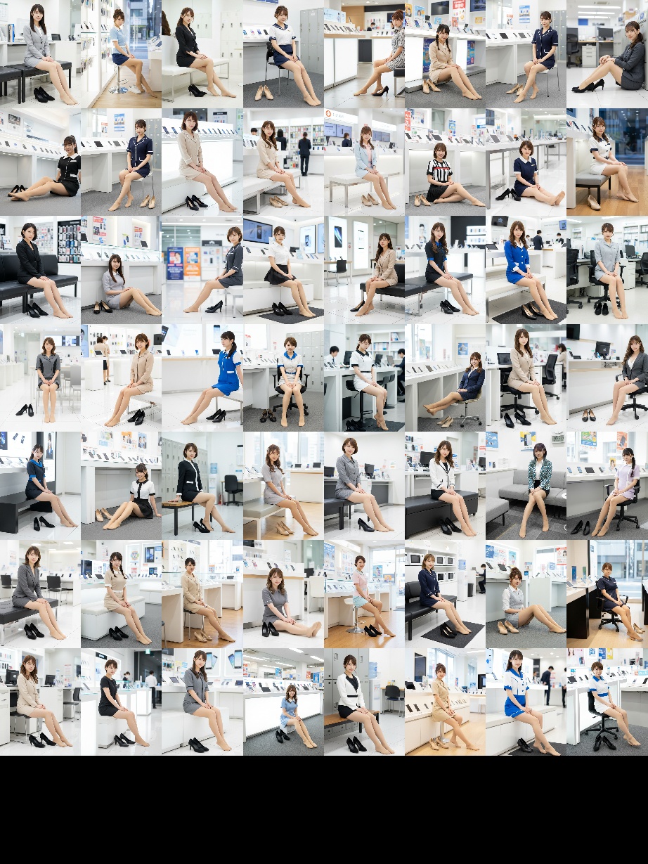 携帯キャリア代理店美女のスト足 part2