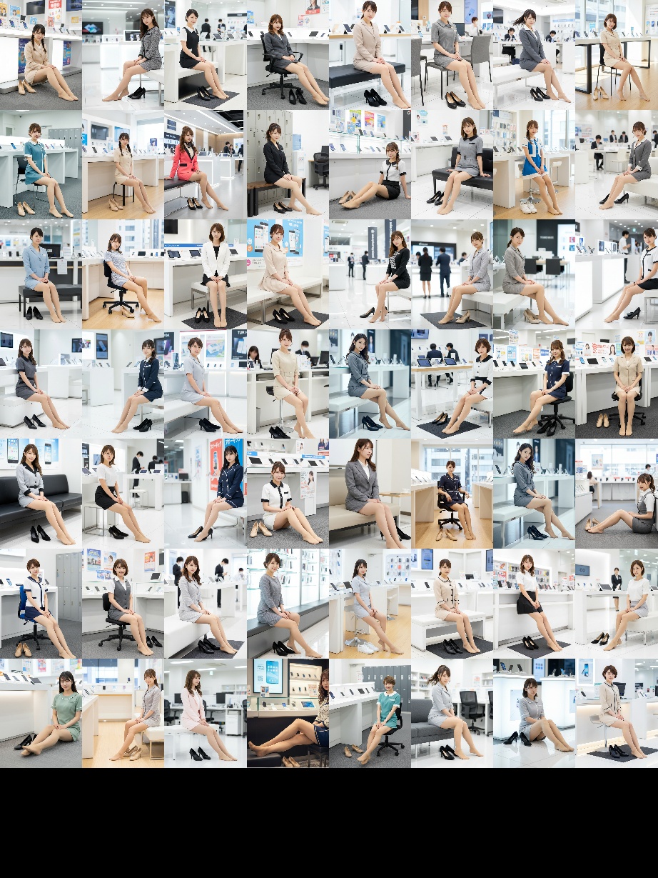 携帯キャリア代理店美女のスト足 part1