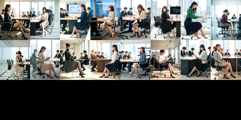 後輩ＯＬの美脚が気になって会議に集中できません part2