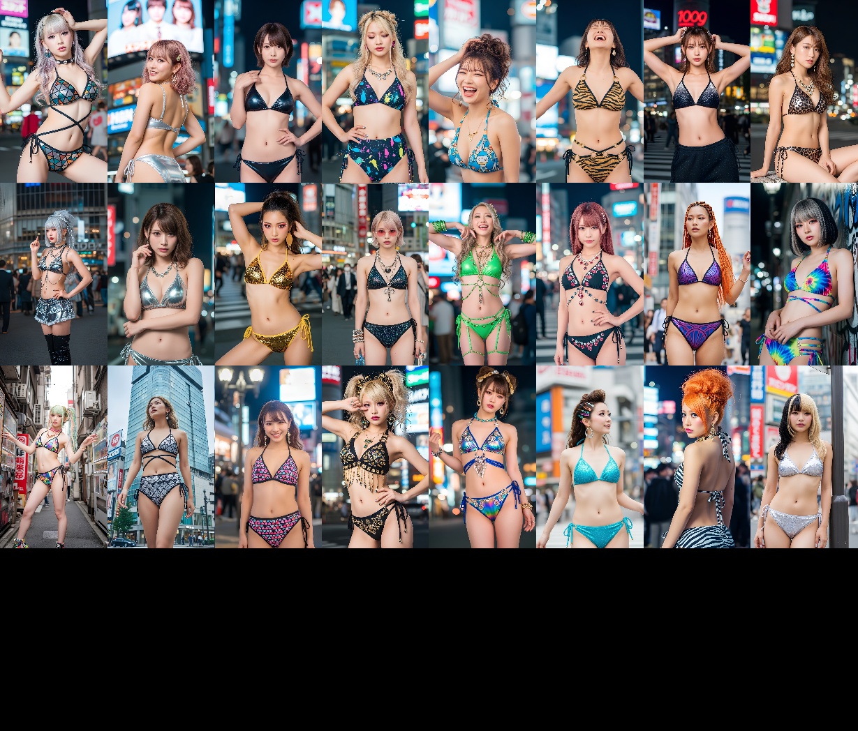 【夏休み特集・ファイナル】【高画質】くっそエロいド派手ビキニ渋谷ギャル