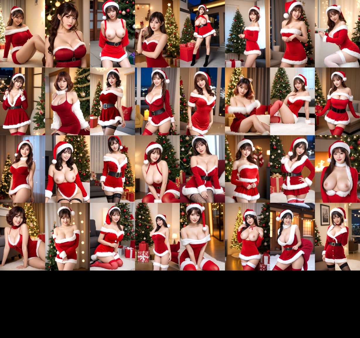 【クリスマス特別編】巨乳美女のサンタコスプレ part1