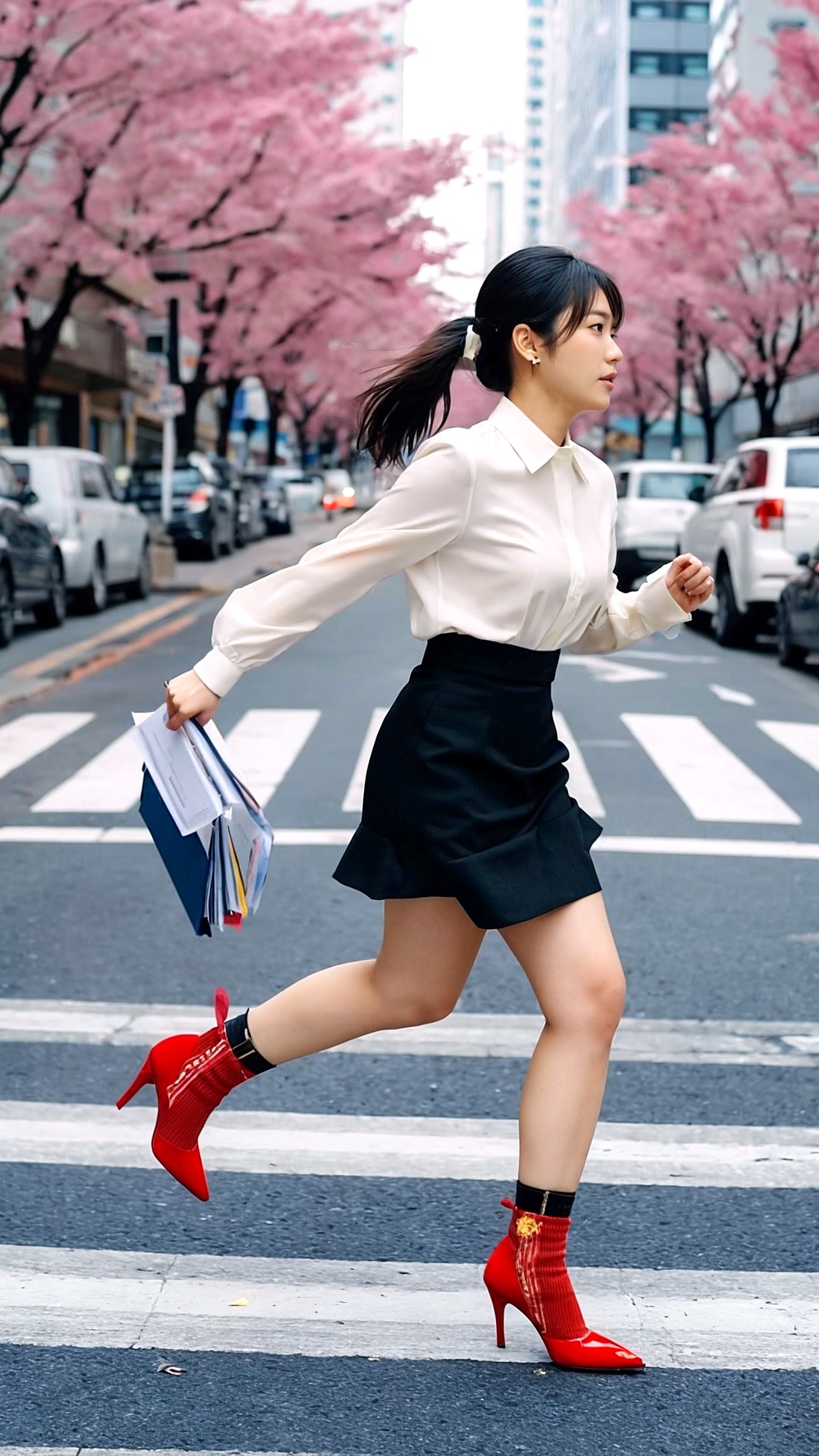 街で見かけた一生懸命働くOLの美脚 part6 OL パンプス 2