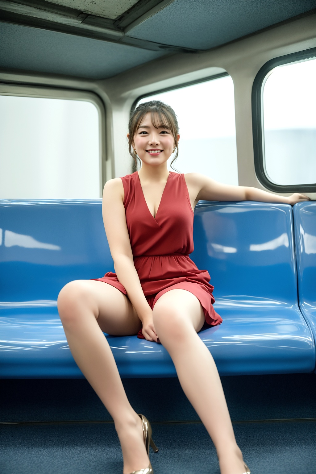 電車で見かけただらしない座り方のアラサー女子 part3 アラサー ハイヒール 3