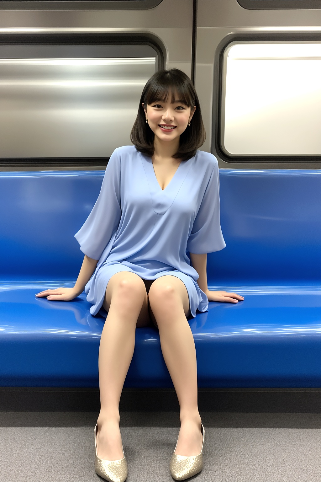 電車で見かけただらしない座り方のアラサー女子 part3 アラサー ハイヒール 1