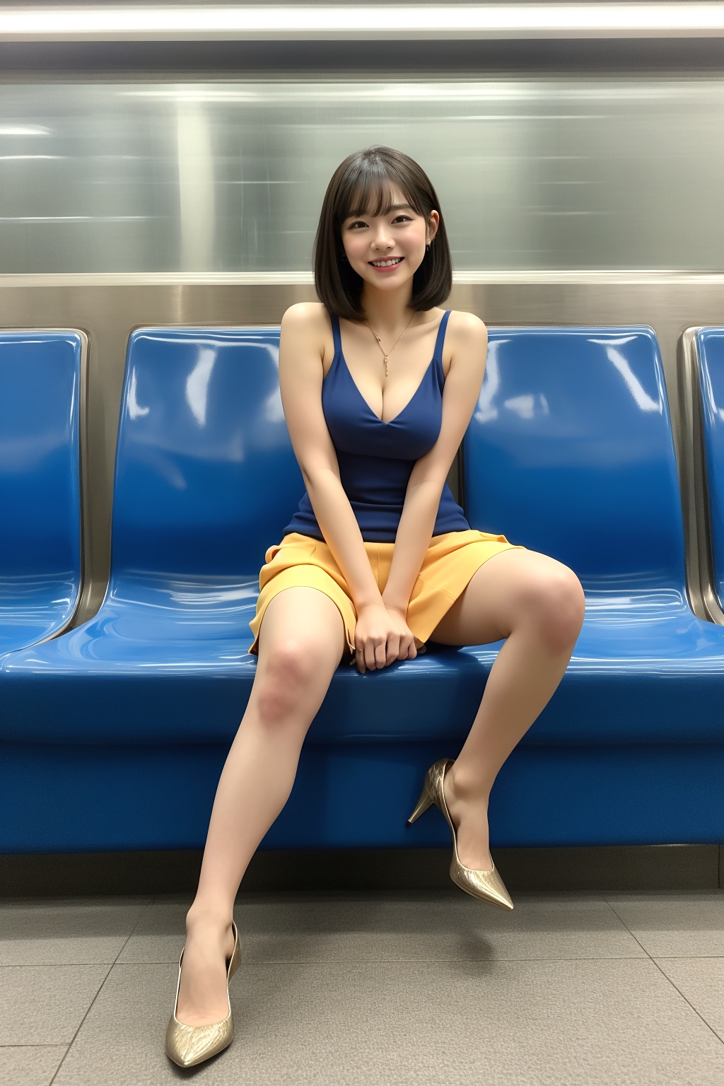 電車で見かけただらしない座り方のアラサー女子 part3 アラサー ハイヒール 1