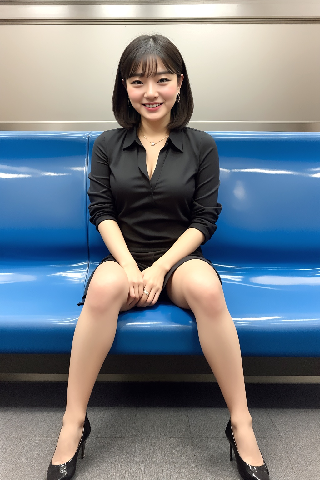 電車で見かけただらしない座り方のアラサー女子 part4 アラサー ハイヒール 2