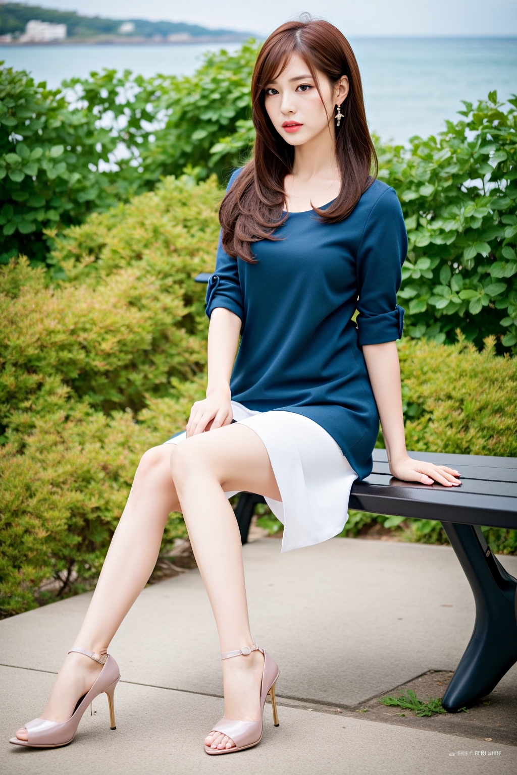 海の近くの公園にいた生脚パンプス美女 part7 ハイヒール パンプス 3