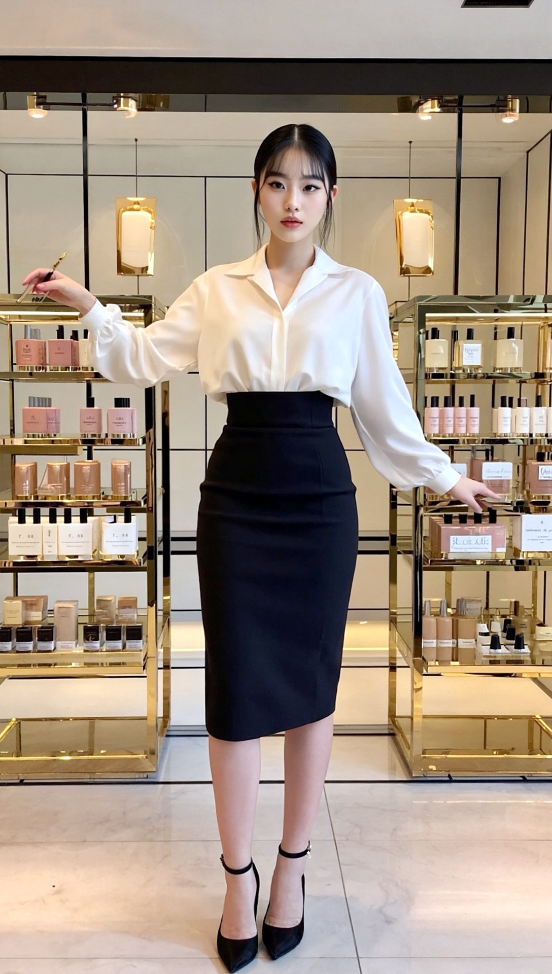 高級百貨店で働く極上美容部員 part4 ハイヒール パンプス 1