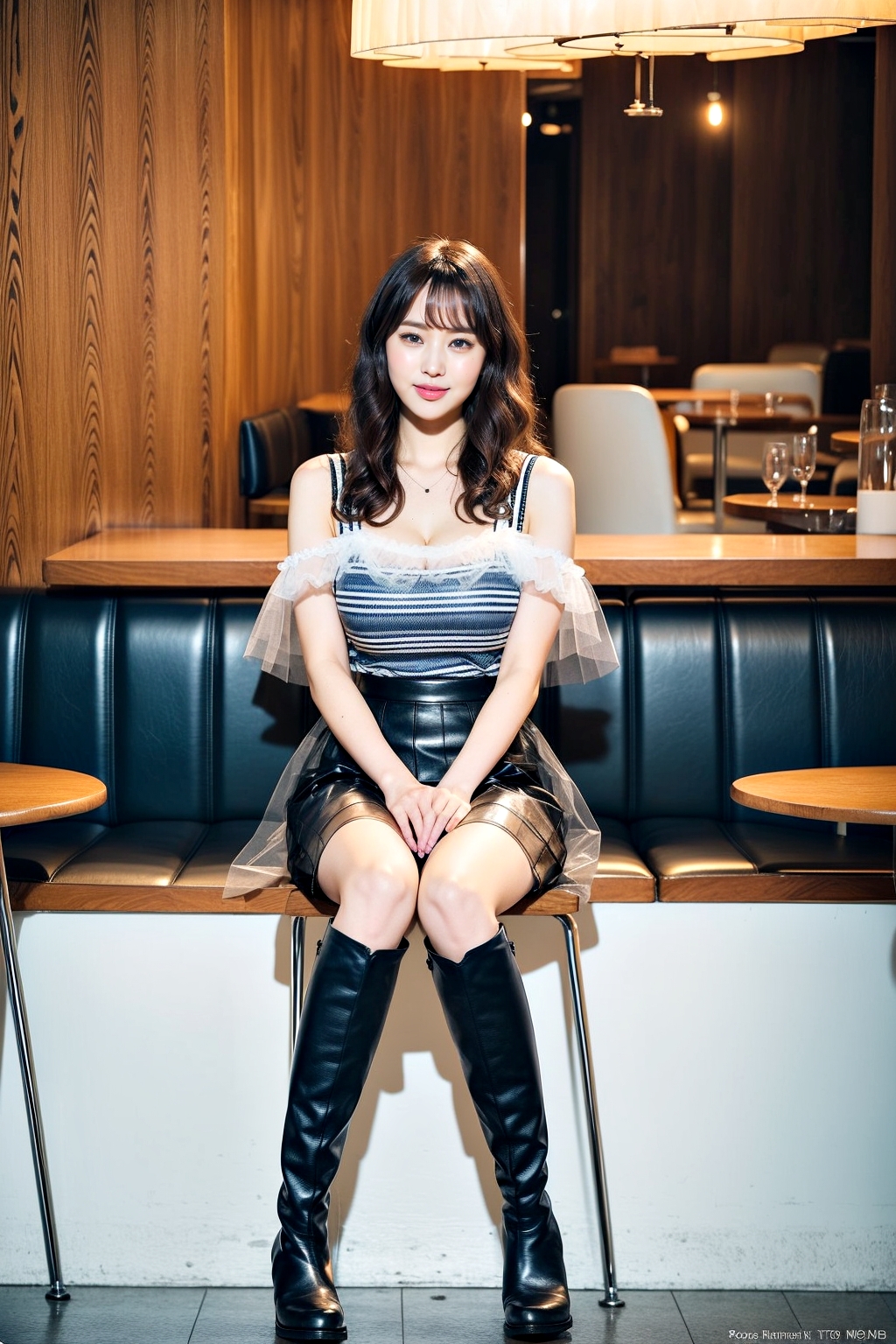 カフェにいたブーツの似合う美女 part5 美女 ミニスカート 1