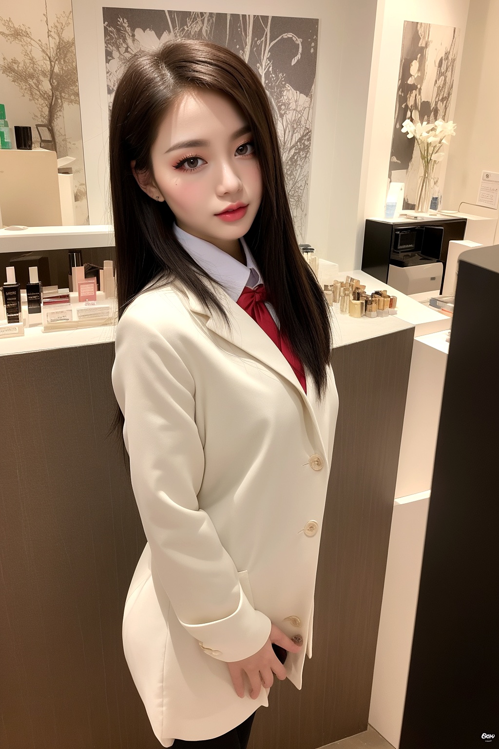 コスメショップで見かけた極上の女 part2 店員 極上 2