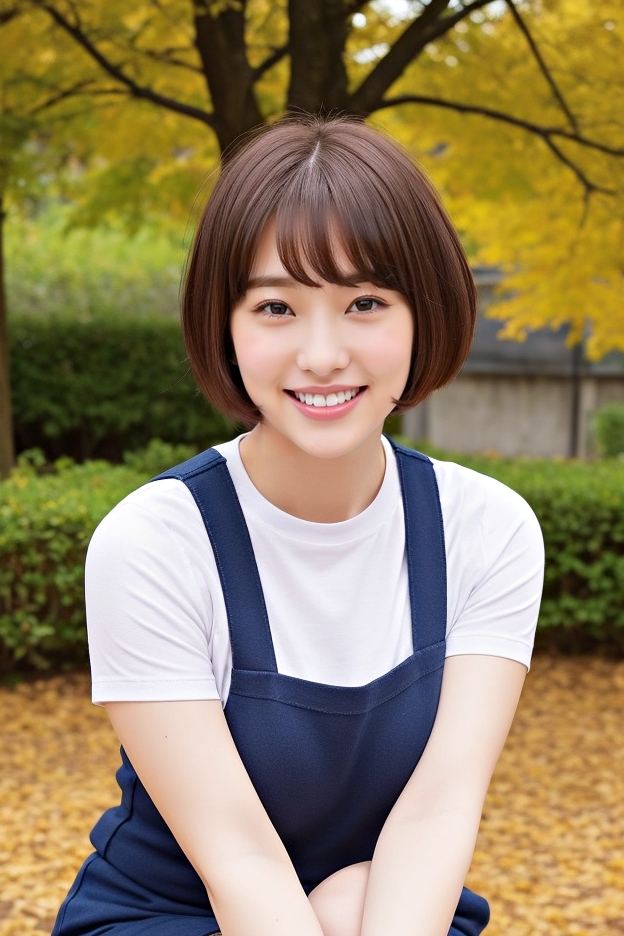 ショートカットが似合う丸顔の美人 part7 美人 笑顔 2