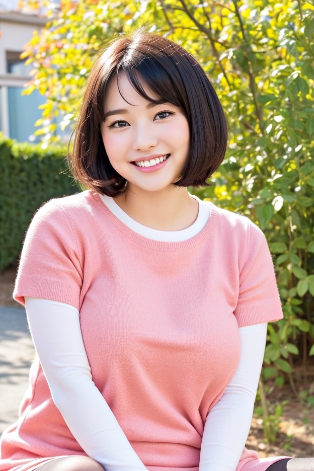 ショートカットが似合う丸顔の美人 part7 美人 笑顔 5