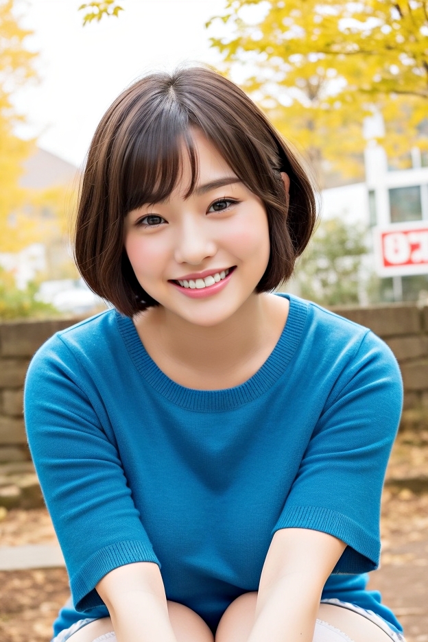 ショートカットが似合う丸顔の美人 part7 美人 笑顔 4