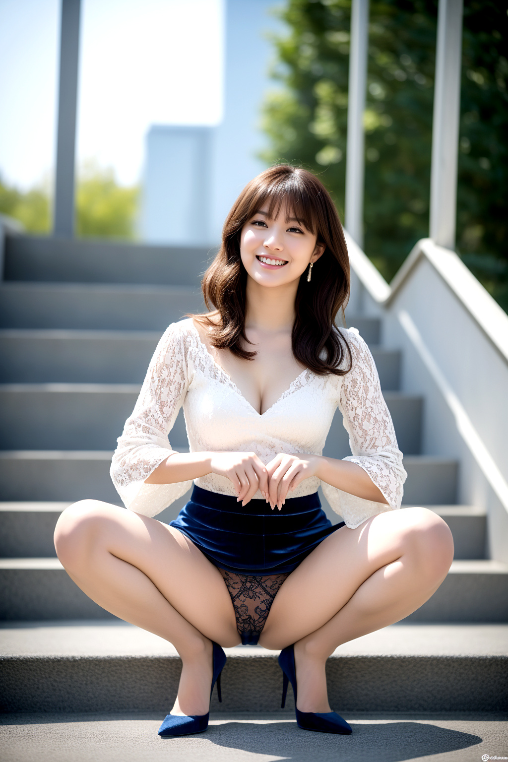 圧倒的美人ＯＬのしゃがみパンチラ part1 おしゃれ パンチラ 1