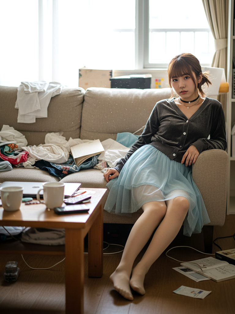 家でくつろぐ僕の彼女のスト足がたまらない part1 パンスト ストッキング 1
