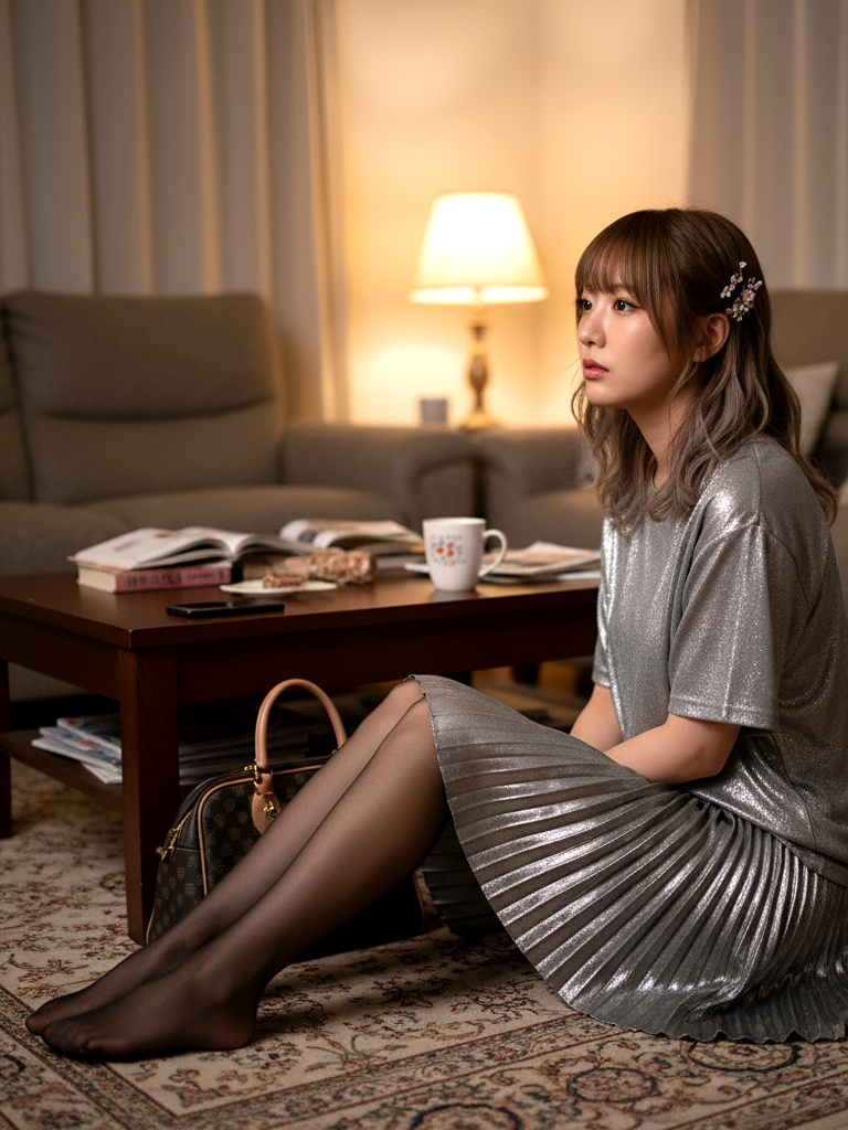 家でくつろぐ僕の彼女のスト足がたまらない part4 パンスト ストッキング 1