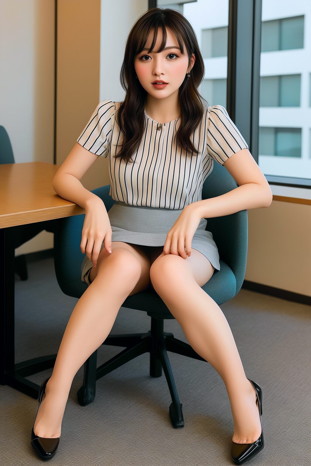 荒武かすみ ━ ムチムチな脚を見て ━ part2 OL ハイヒール 1