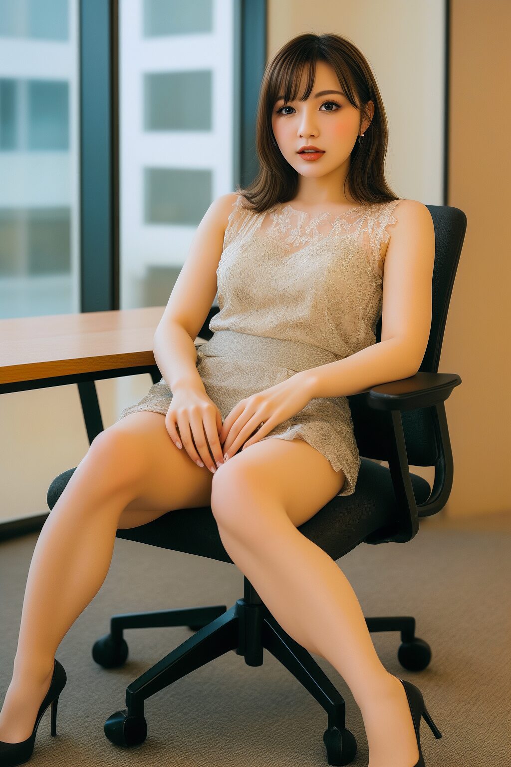 荒武かすみ ━ ムチムチな脚を見て ━ part2 OL ハイヒール 4