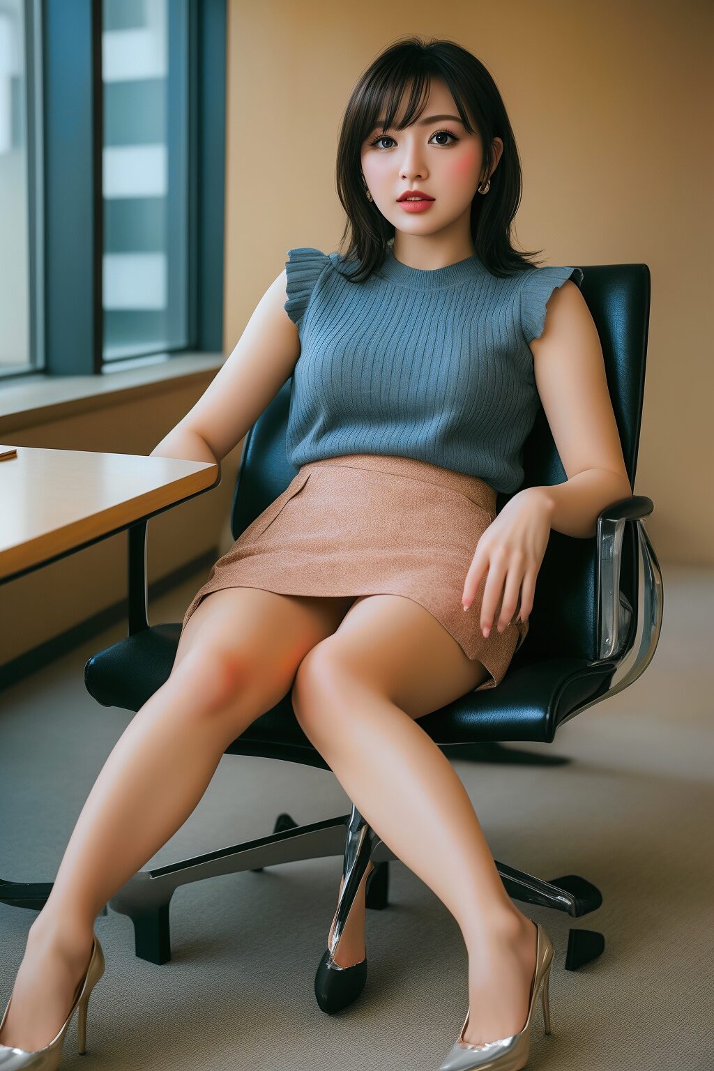 荒武かすみ ━ ムチムチな脚を見て ━ part2 OL ハイヒール 2