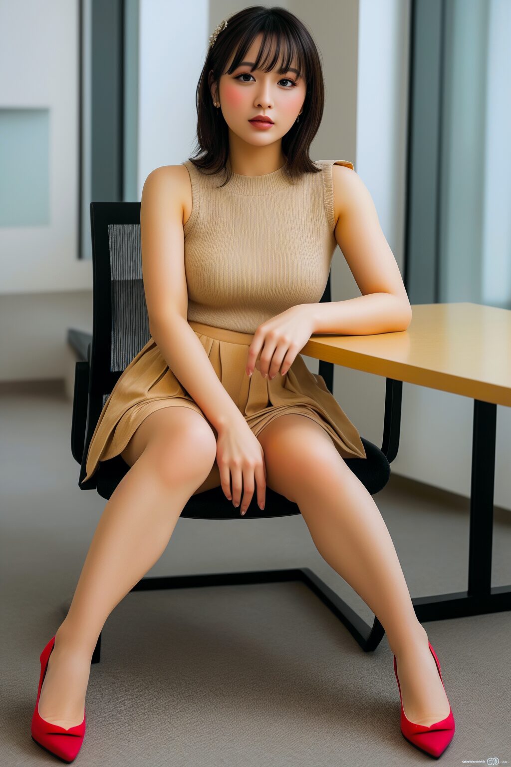 荒武かすみ ━ ムチムチな脚を見て ━ part3 OL ハイヒール 1