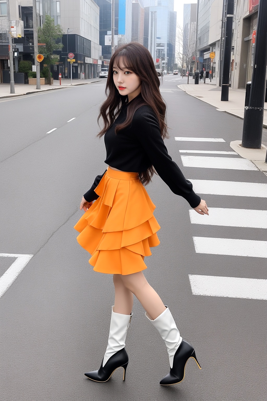 ロングブーツを履いたのギャルの街撮り part3 ギャル ミニスカート 2