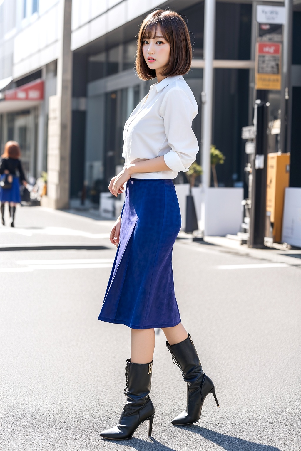 ロングブーツを履いたのギャルの街撮り part4 ギャル ミニスカート 4