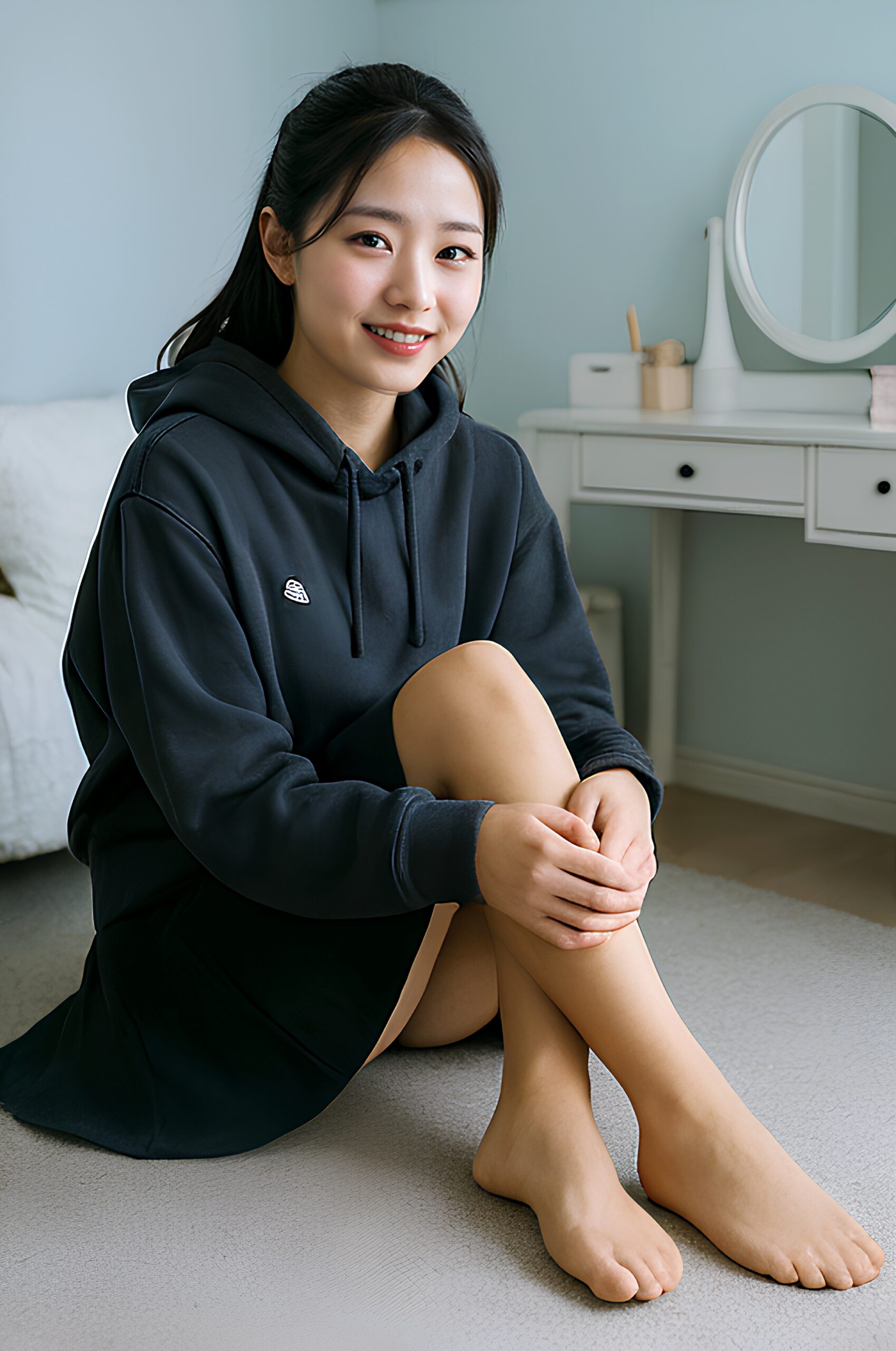 僕の彼女のナチュラルストッキング足 part2 くつろぎ ストッキング 1