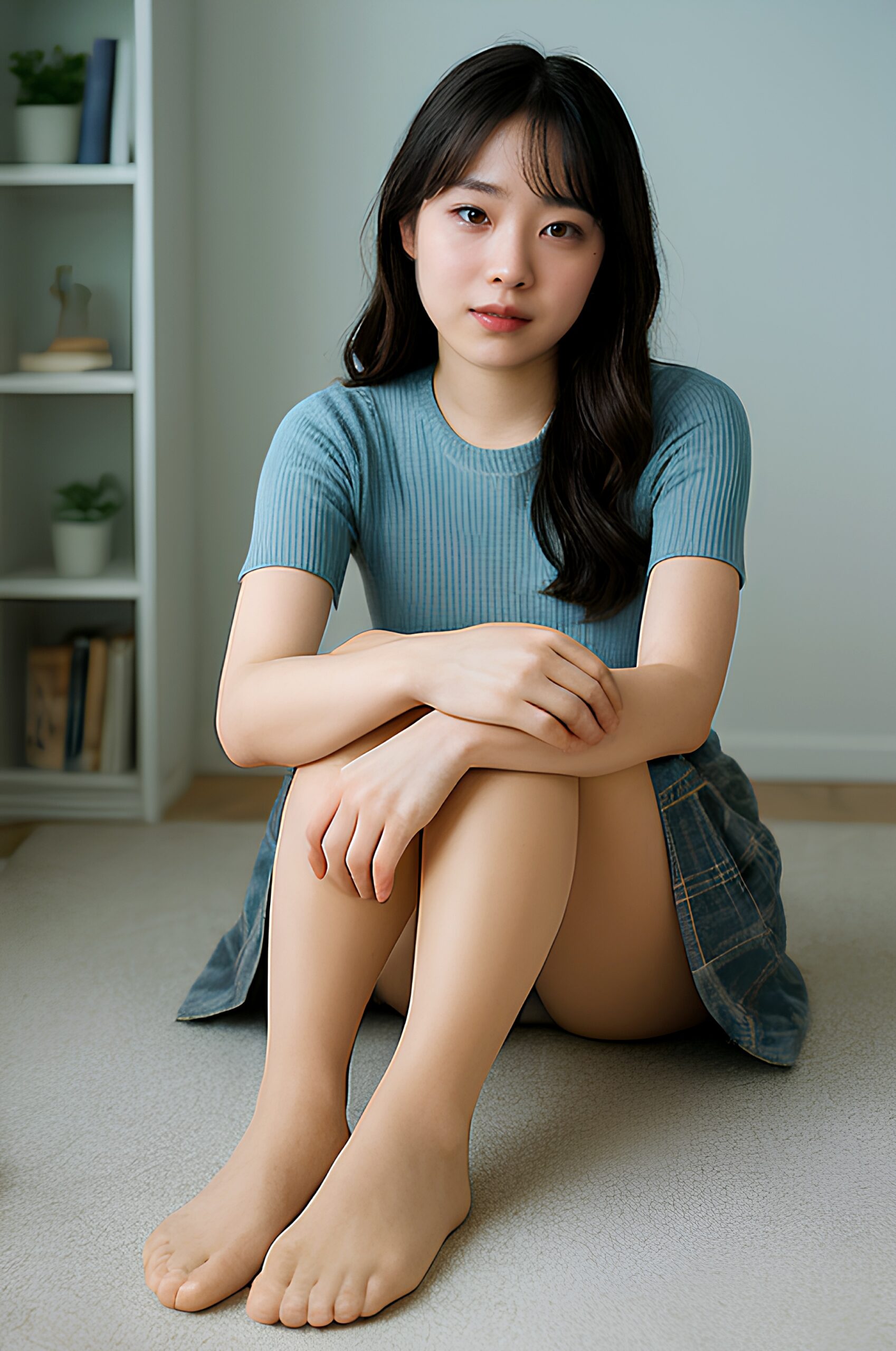 僕の彼女のナチュラルストッキング足 part3 くつろぎ ストッキング 1