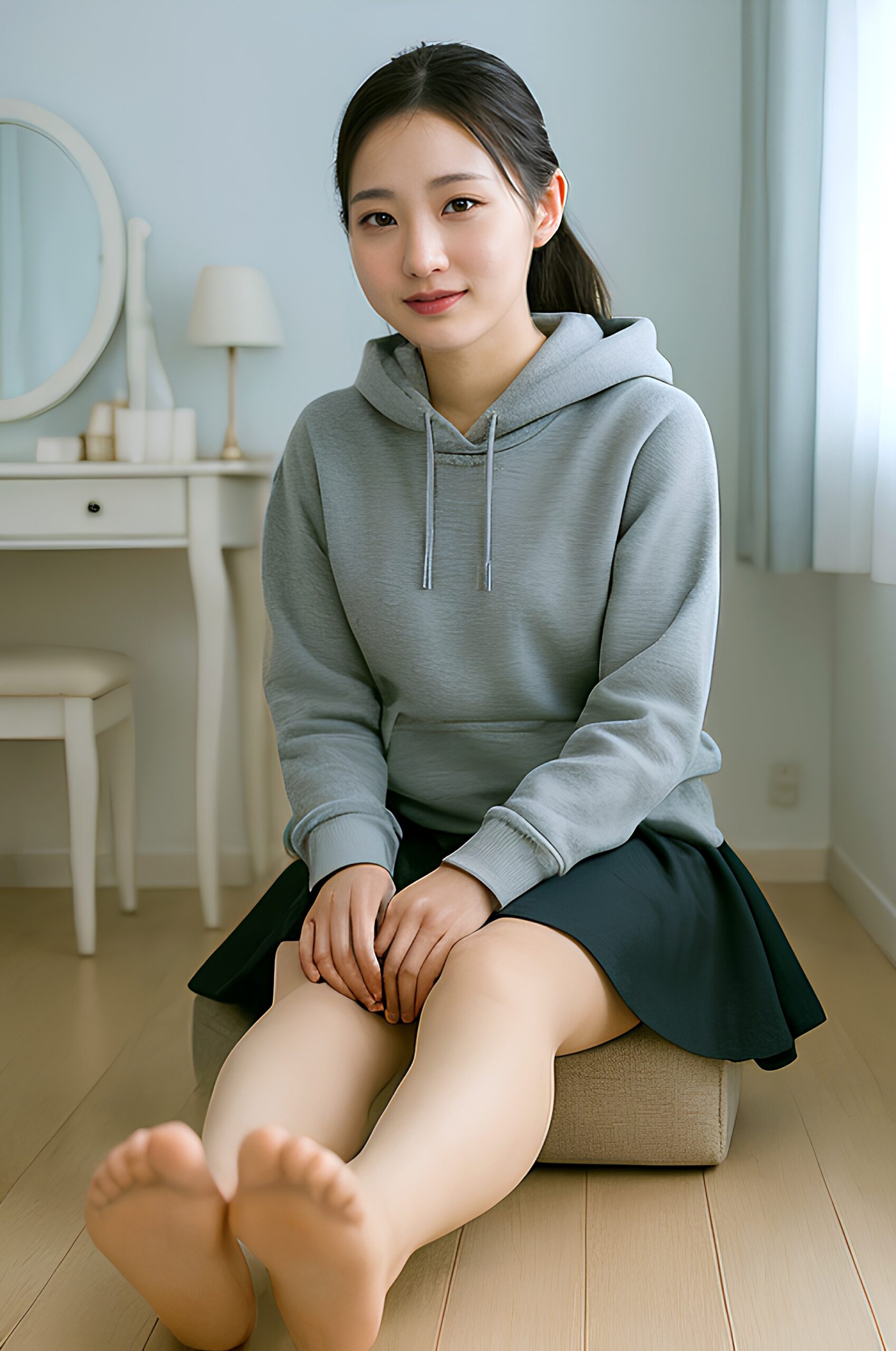 僕の彼女のナチュラルストッキング足 part3 くつろぎ ストッキング 5