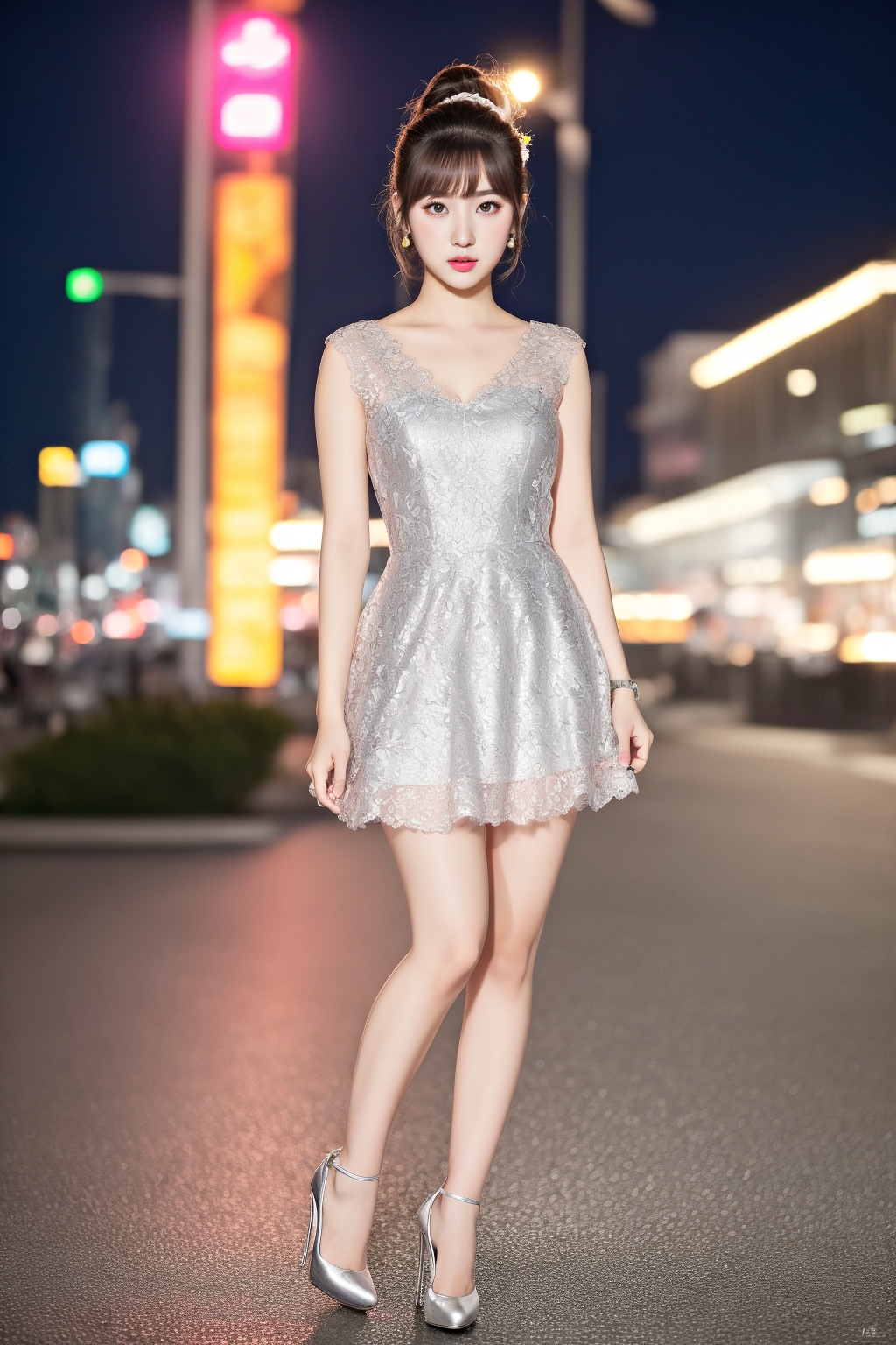 夜の街にデビューした美脚オンナ part7 ドレス ハイヒール 4