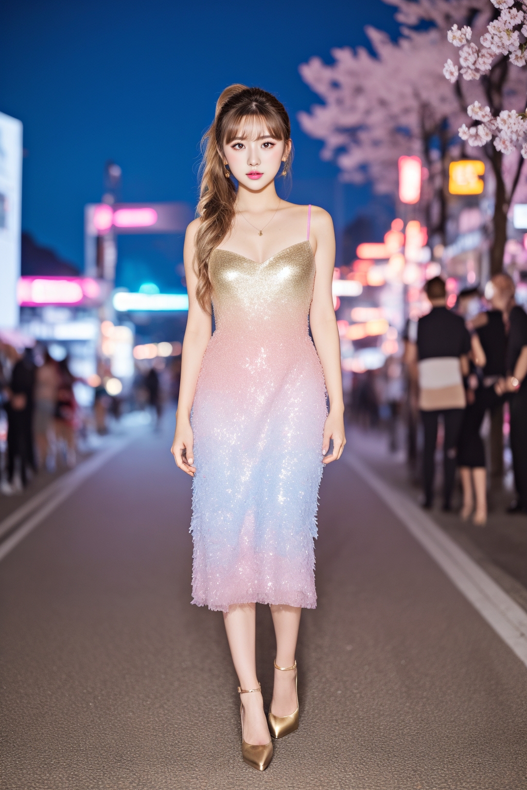夜の街にデビューした美脚オンナ part7 ドレス ハイヒール 3