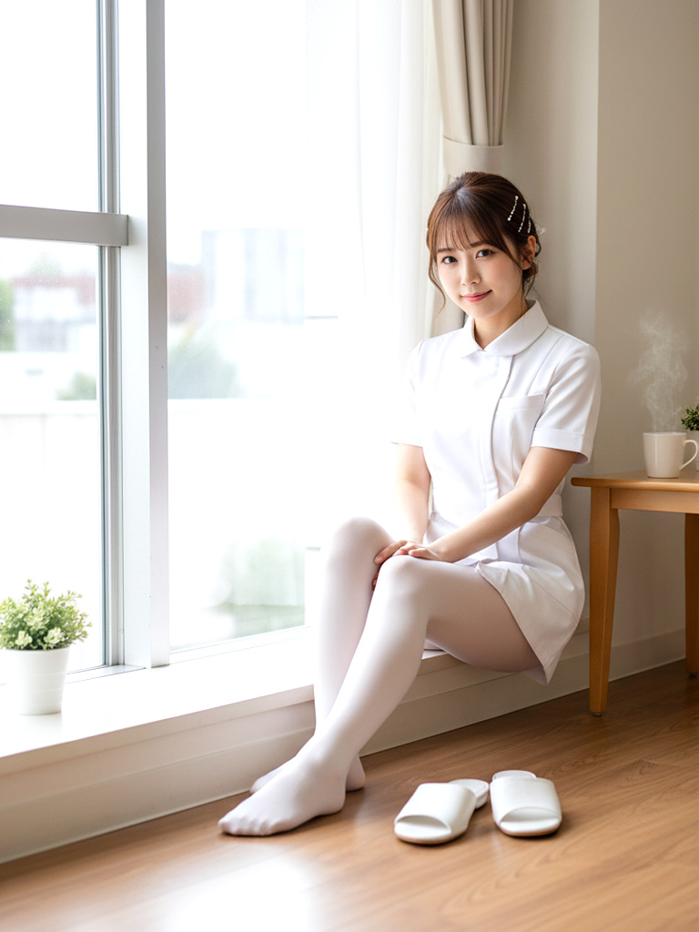 パンスト美脚ナースの昼休憩 part1 パンスト ナース 5