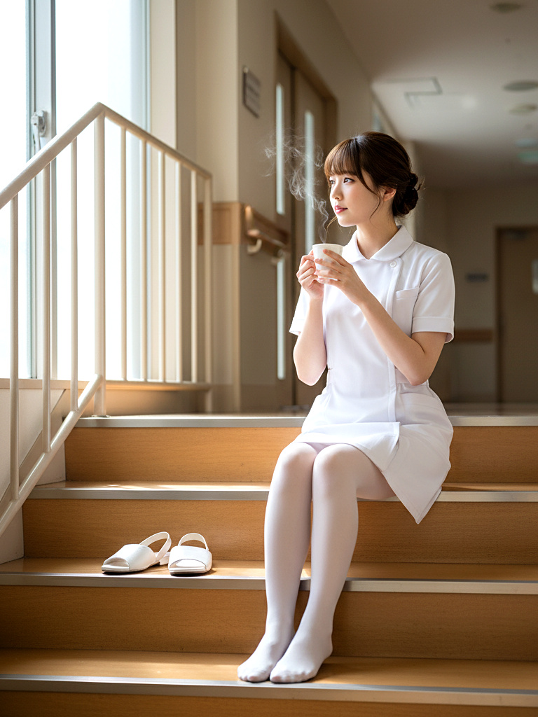 パンスト美脚ナースの昼休憩 part2 パンスト ナース 1