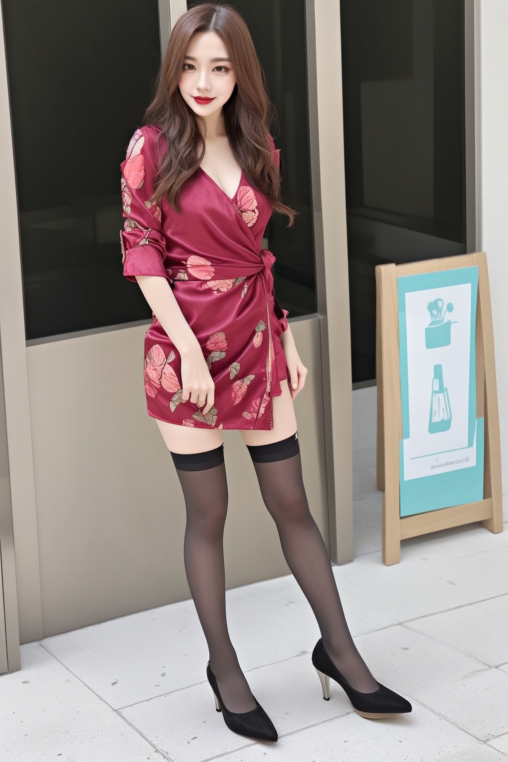 派手な格好で職場に来る美脚オンナ part7 脚フェチ 美女 1
