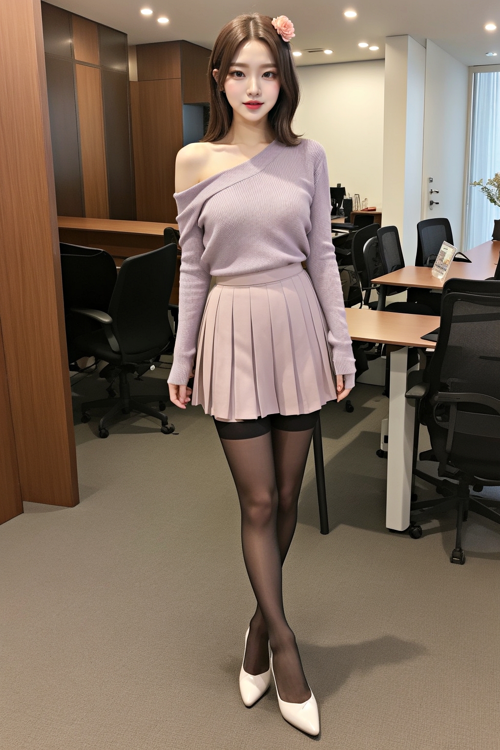 派手な格好で職場に来る美脚オンナ part7 脚フェチ 美女 6