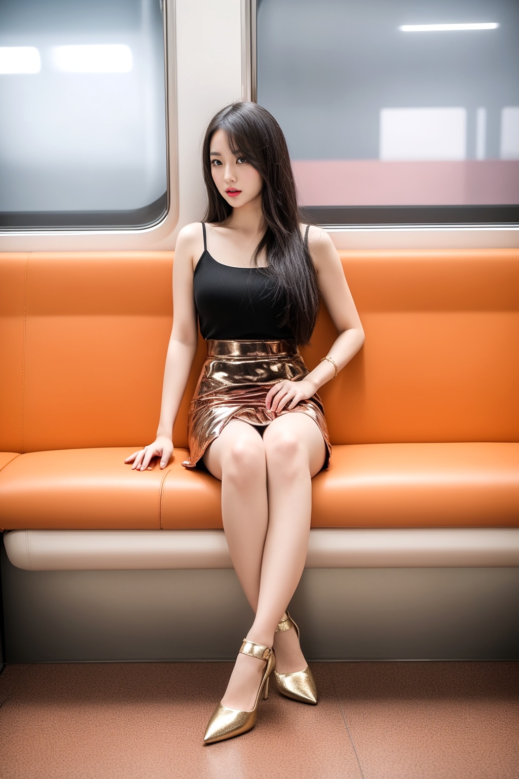 脚のキレイな女性を電車内で隠し撮り part2 パンプス ミニスカート 4