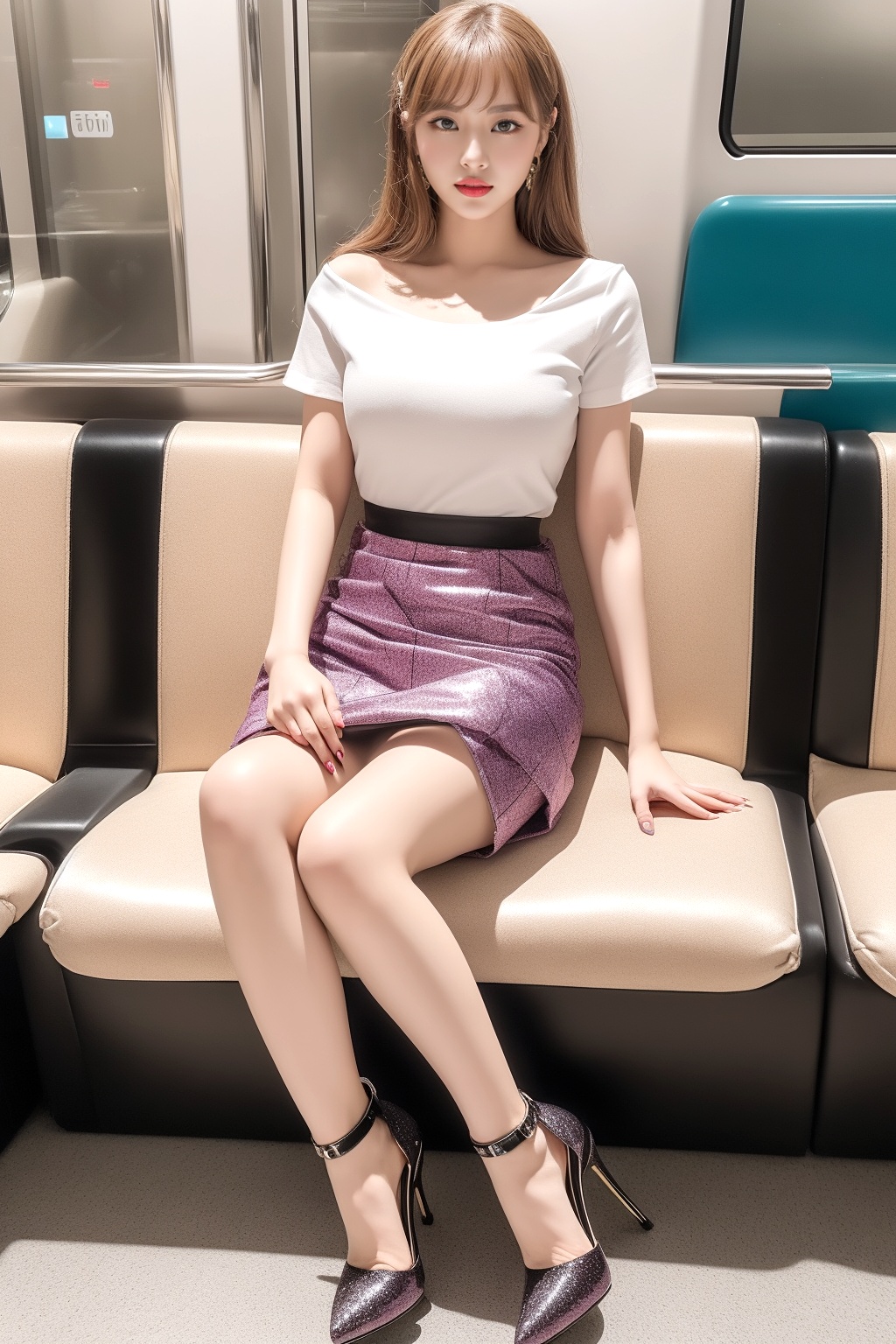 脚のキレイな女性を電車内で隠し撮り part3 パンプス ミニスカート 4