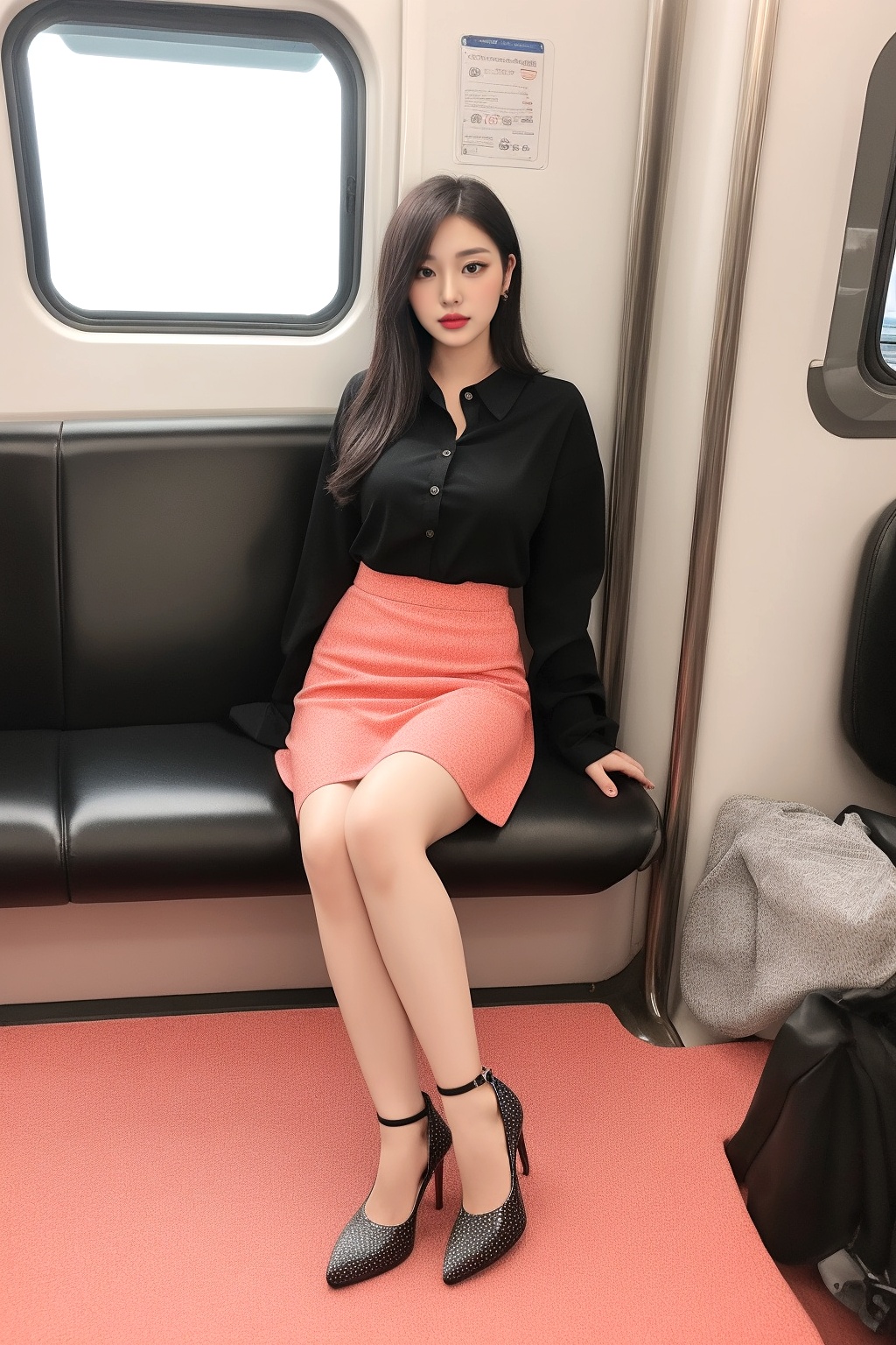 脚のキレイな女性を電車内で隠し撮り part4 パンプス ミニスカート 3