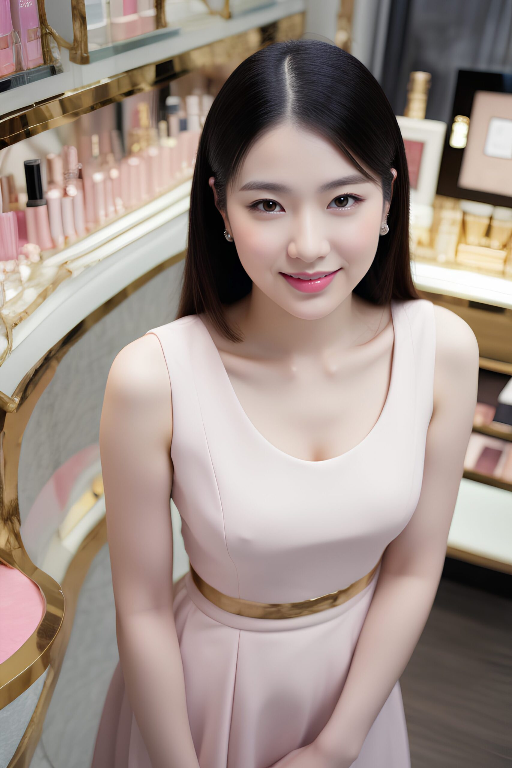 化粧品売り場の上品なオンナの笑顔 part1 おっぱい 店員 3