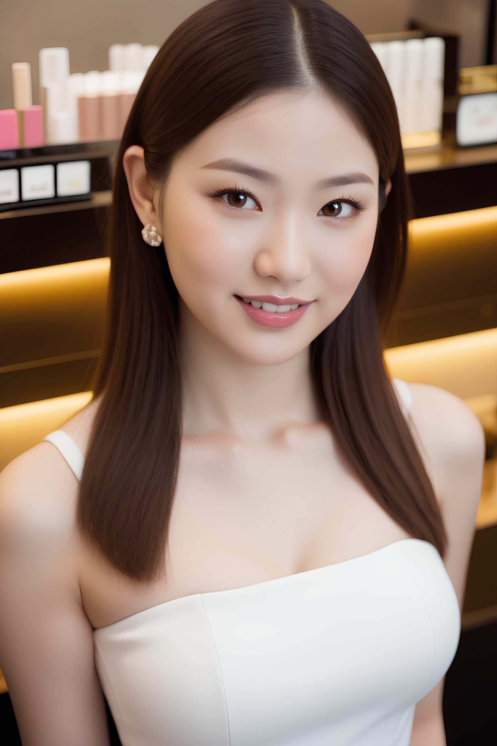 化粧品売り場の上品なオンナの笑顔 part1 おっぱい 店員 6