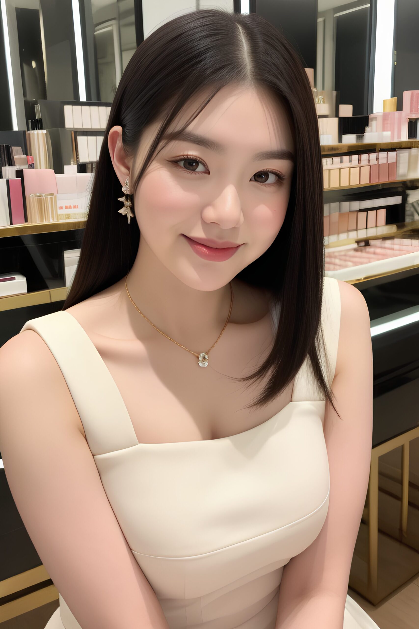 化粧品売り場の上品なオンナの笑顔 part1 おっぱい 店員 5