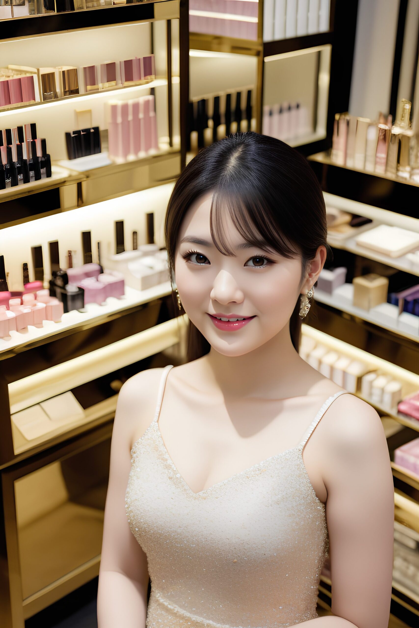 化粧品売り場の上品なオンナの笑顔 part2 おっぱい 店員 1